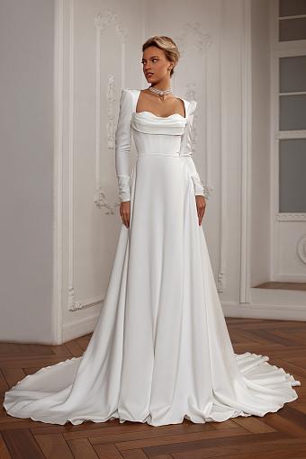 Классическое прямое свадебное платье #3540